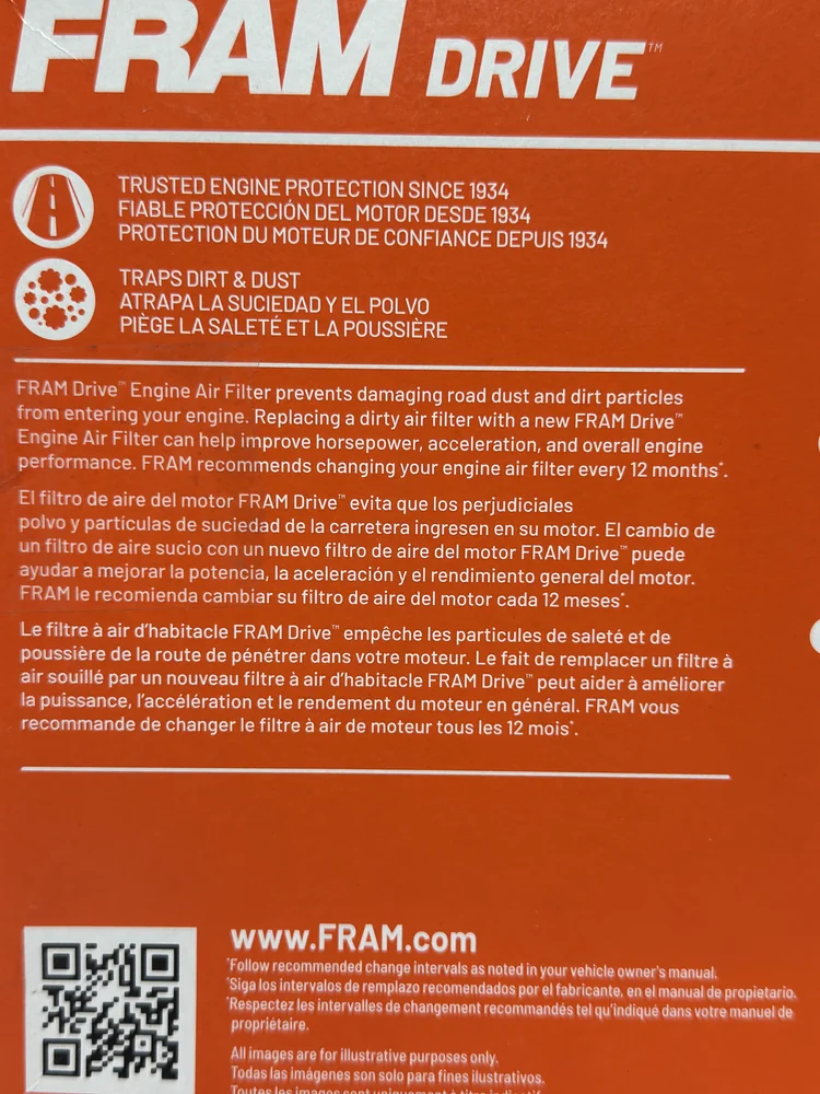 FRAM FDA8817 Engine Air Filter – Jeep Grand Cherokee & Commander - Image 6