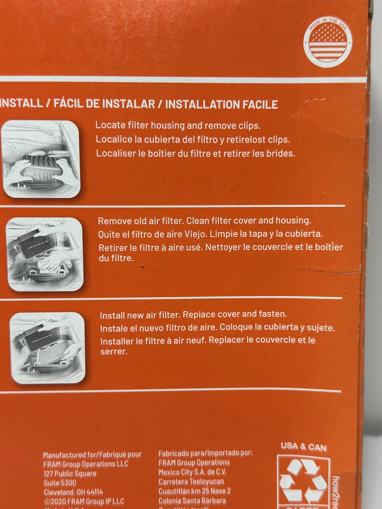 FRAM FDA8817 Engine Air Filter – Jeep Grand Cherokee & Commander - Image 5