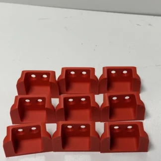 9-Pack Milwaukee M18 Tool Brackets 3D Printed Red
