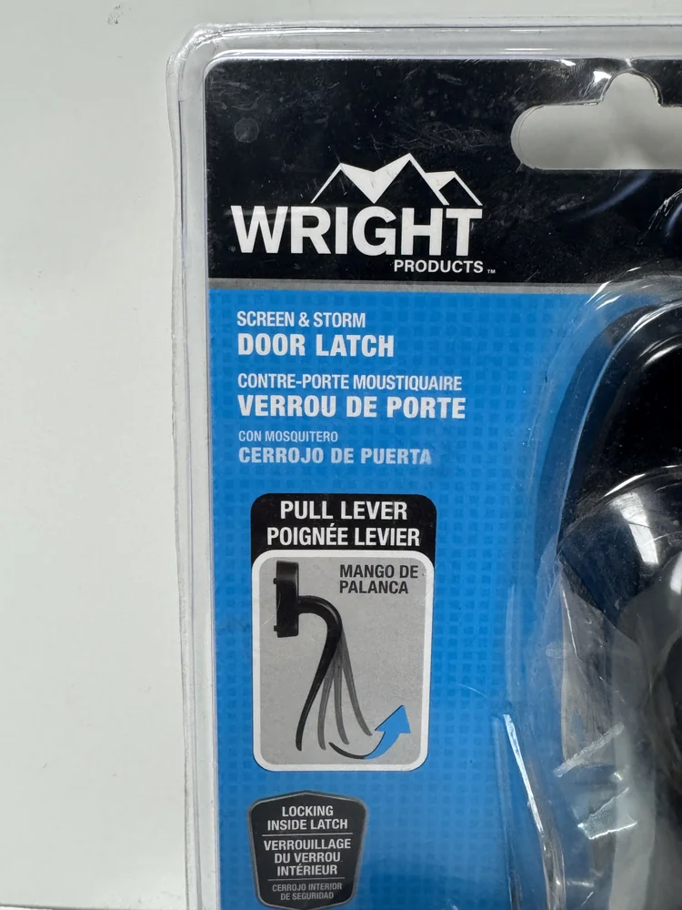Wright Villa Black Storm Door Handleset VIL333BL - Image 4