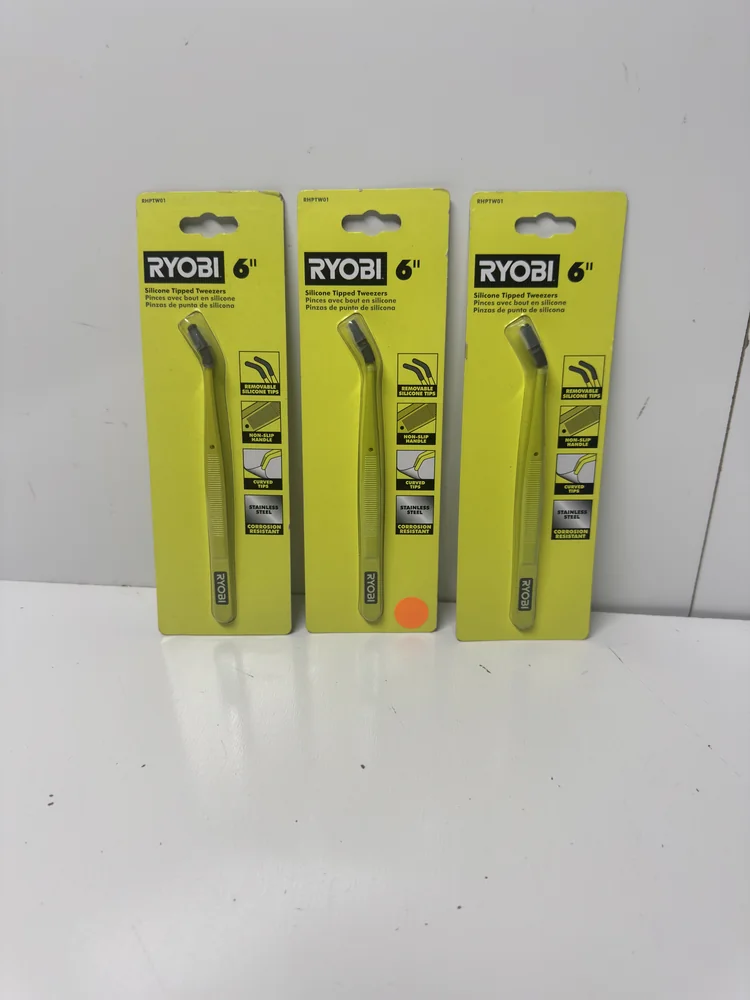 Ryobi Silicone Tipped Tweezers 3 Pack
