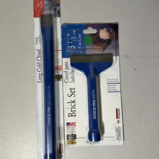 Dasco Pro 419-0 Long Cold Chisel & 436-0 Brick Set Chisel Bundle