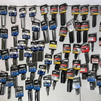 Assorted 61-Piece Universal & Deep Sockets - Husky, DieHard, Craftsman