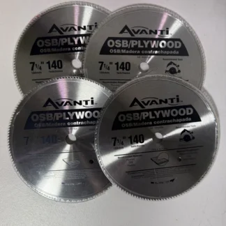 4-Pack Avanti 7-1/4" 140T Plywood OSB Circular Saw Blades