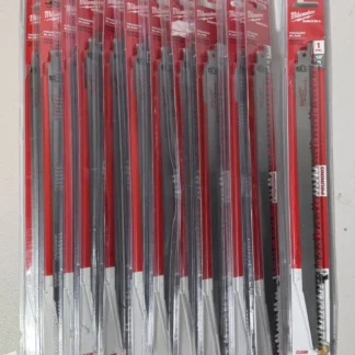 12-Pack Milwaukee 48-00-1305 12" 5 TPI Pruning Sawzall Blades