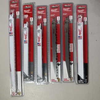 Assorted Milwaukee SAWZALL Blade Variety Pack 22 Pieces