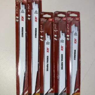 25-Piece Mixed ACE Reciprocating Saw Blades 8" 9" 12"