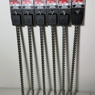 6-Pack Milwaukee 48-20-8377 1/2" x 18" SDS-Plus Drill Bits
