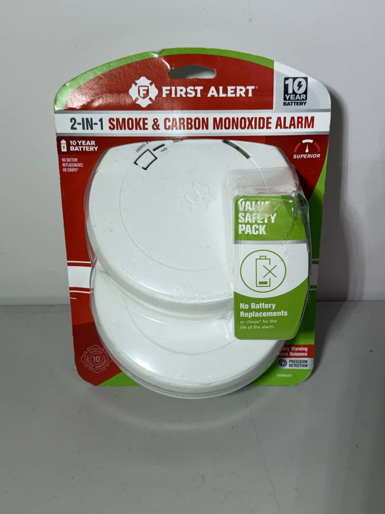 2-Pack First Alert 1048447 10-Year Smoke & CO Detectors