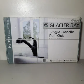 Glacier Bay Market Matte Black Single-Handle Pull-Out Kitchen Faucet