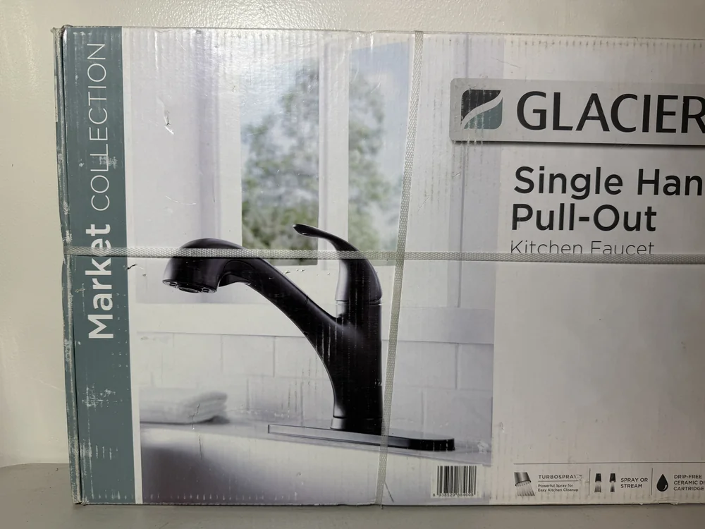 Glacier Bay Market Matte Black Single-Handle Pull-Out Kitchen Faucet - Image 7